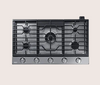 Dacor DTG36P875NS/DA 36-Inch Gas Cooktop Transitional Silver Stainless Natural Gas Liquid Propane