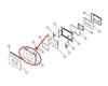 Dacor Wall Oven, Warming Oven Mounting Glass - 27611B