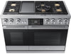 Dacor DOP48M96DLS 48 Inch Freestanding Professional Dual Fuel Smart Range with 6 Sealed Burners