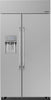 Dacor DYF42SBIWR 42 Inch Counter Depth Built-In Side by Side Refrigerator with 24 Cu. Ft. Total Capacity