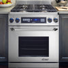 Dacor ER30DSRSCH/NG 30 Inch Pro-Style Dual Fuel Range with 4 Sealed Burners