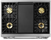 Dacor HDPR36C/NG 36 Inch Freestanding Professional Dual-Fuel Range with 6 Sealed Burner