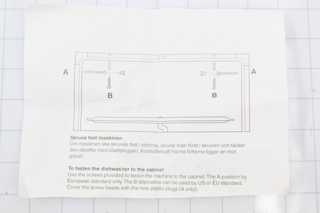 Dacor 105299 Dishwasher Ddwf/E Kit Installation