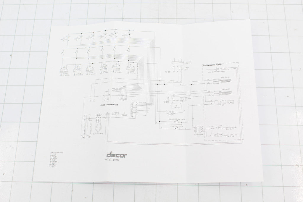 Dacor 106430 Technical Packet