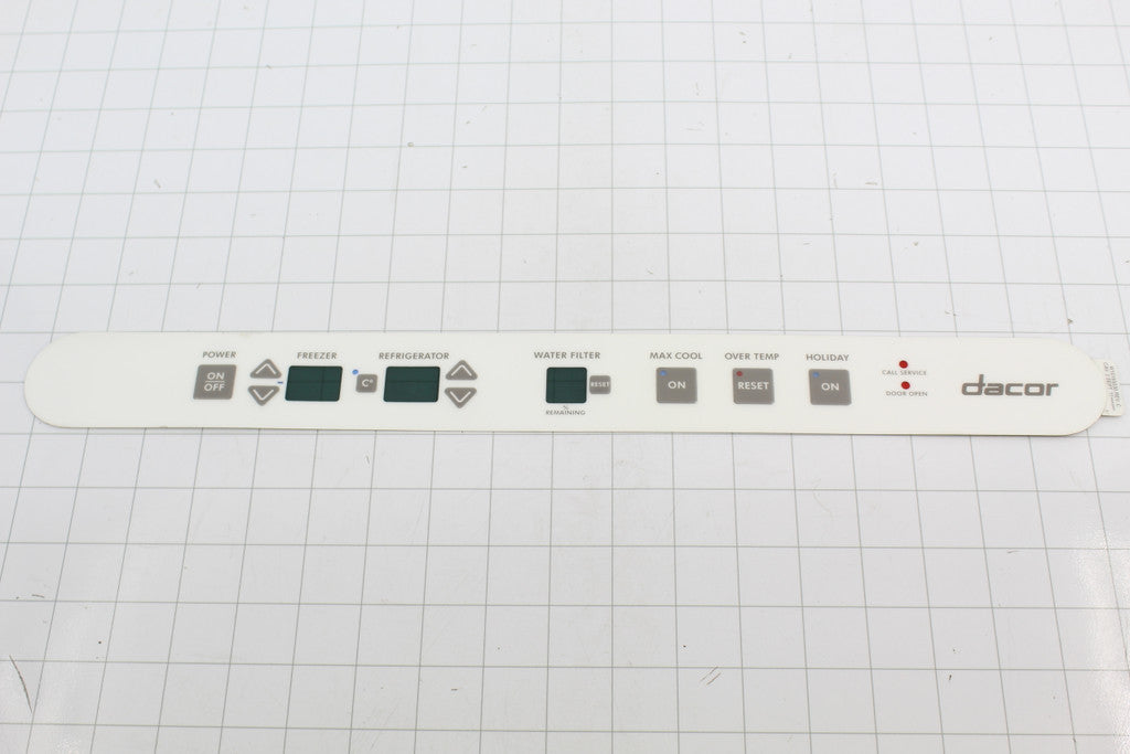 Dacor 106897 Control Box Overlay