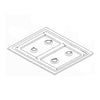 Dacor DE81-03372A Gas Top Frame