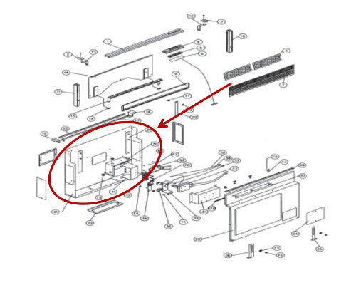 Dacor DE81-04016A Weldment 4 Rear Plenum — Dacor Parts