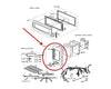 Dacor DE81-03593A Microwave Control Panel Frame Assembly
