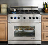 Dacor ER36GSCH/NG/H 36 Inch Freestanding Gas Range with 5.4 cu. ft. Manual Clean Oven