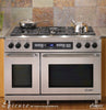 Dacor ER48DSCH/NG 48 Inch Freestanding Dual Fuel Range with 6 Sealed Gas Burners