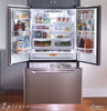 Dacor EF36BNFSS 19.8 cu. ft. Counter Depth French Door Refrigerator with Adjustable Glass Shelves