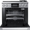 Dacor DOP36M94DAS 36 Inch Freestanding Professional Dual Fuel Smart Range with 4 Sealed Burners