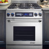 Dacor ER30DSRC/NG 30 Inch Pro-Style Dual Fuel Range with 4 Sealed Burners