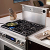Dacor DR30DI/NG 30 Inch Pro-Style Slide-in Dual-Fuel Range with 4 Sealed/Simmer Burners