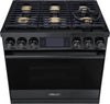 Dacor DOP36M86DPM 36 Inch Dual-Fuel Steam Range - Contemporary / Graphite Stainless / Liquid Propane