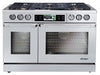 Dacor DYRP48DS/LP 48 Inch Slide-in Dual-Fuel Range with 5.2 cu. ft.True Convection Oven