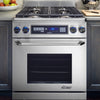 Dacor ER30DSRSCHLPH 30 Inch Pro-Style Dual Fuel Range with 4 Sealed Burners