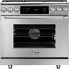 Dacor HDER36S/NG 36 Inch Dual-Fuel Epicure Range with SimmerSearâ„¢ Burners