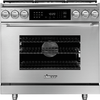 Dacor HDER36S/NG/H 36 Inch Dual-Fuel Epicure Range with SimmerSearâ„¢ Burners
