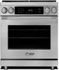 Dacor HDPR30S/NG/H 30 Inch Freestanding Professional Dual Fuel Range With 4 Sealed Burners