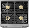 Dacor HDPR30C/NG 30 Inch Freestanding Professional Dual Fuel Range With 4 Sealed Burners