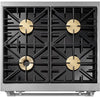 Dacor HDPR30S/LP 30 Inch Freestanding Professional Dual Fuel Range With 4 Sealed Burners
