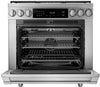 Dacor HDPR36C/LP 36 Inch Freestanding Professional Dual-Fuel Range with 6 Sealed Burner