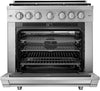 Dacor HGPR36S/LP 36 Inch Pro Gas Range with 6 Sealed Burners
