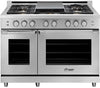 Dacor HGPR48S/LP 48 Inch Freestanding Professional Gas Range with 6 Sealed Burners