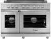 Dacor HGPR48S/LP 48 Inch Freestanding Professional Gas Range with 6 Sealed Burners