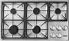 Dacor HPCT365GS/LP 36 Inch Professional Gas Cooktop with PermaCleanâ„¢ Bead