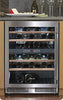 Dacor EF24LWCZ2SS 24 Inch Dual Zone Wine Cellar with 4 Pull-Out Wine Racks